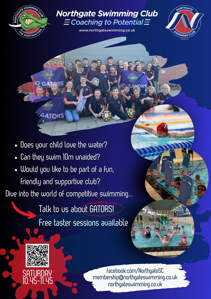 Gators free taster sessions — Saturdays 10.45-11.45am